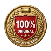 Official gold guarantee badge marked “100% Original” and “Officially Recognized” for authentic premium sexy dolls