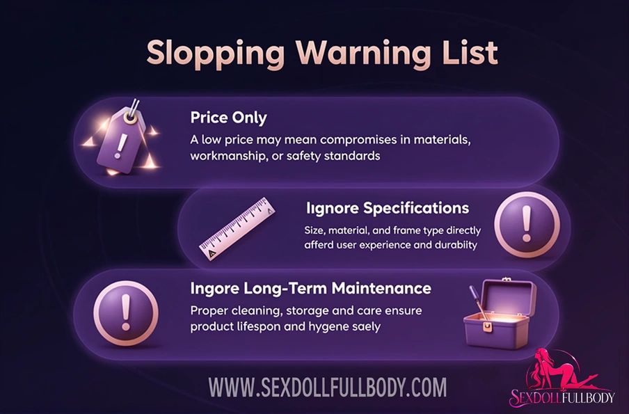Common mistakes when buying Sex Dolls including price specs and maintenance issues