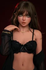 most realistic sex dolls fantasy elf portrait dark red velvet background cinematic lighting editorial style close up